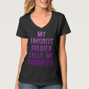Lila Monat des Militärkindes Anrufer 1 T-Shirt