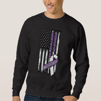 Lila Monat des Militärkindes Sweatshirt
