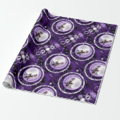Lila Mond Child Wrapping Paper Geschenkpapier (Ungerollt)