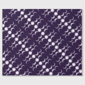 Lila Mond Child Wrapping Paper Geschenkpapier (Flach)