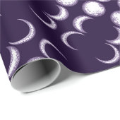 Lila Mond Child Wrapping Paper Geschenkpapier (Rolleneckpunkt)