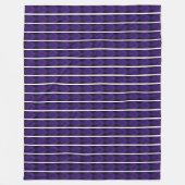 Lila Mond Fleecedecke (Vorderseite)