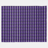 Lila Mond Fleecedecke (Vorderseite (Horizontal))