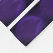 Lila Mond Fleecedecke (Ecke)