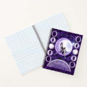 Lila Mond Kind Notizbuch (Innenseite)