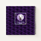 Lila-Mond-Kinderheft Notizblock (Rückseite)