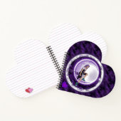 Lila-Mond-Kinderheft Notizblock (Innenseite)