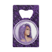 Lila Mond-Kinderkartenflaschenöffner Geldbeutel Flaschenöffner (Rückseite)