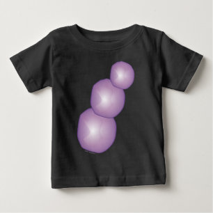 Lila Mond lila Sonnenherz lila Passionsbälle Baby T-shirt