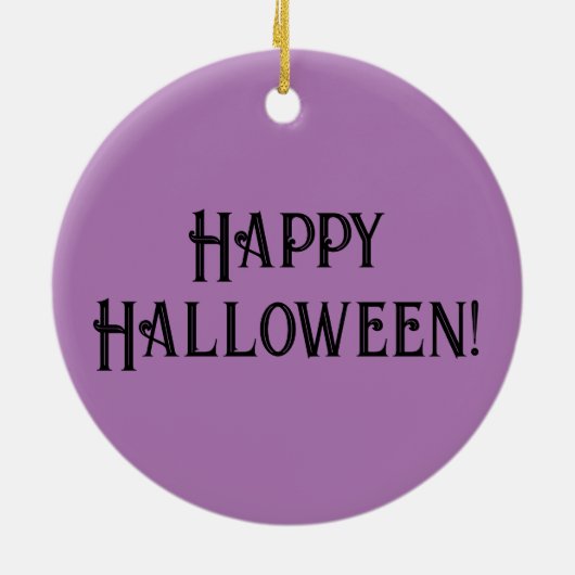 Lila Mond mit Kruge oder Raven und Schädel Keramik Ornament (Hinten)