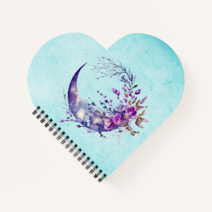Lila Mond Notizblock