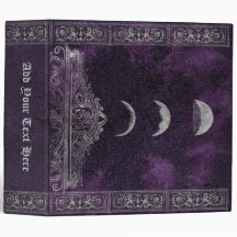 Lila Mond Phase Wicca Spellbook of Shadows