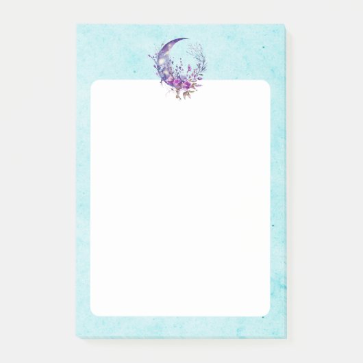Lila Mond Post-it Klebezettel (Vorderseite)
