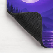 Lila Mond Serenity-Mauspad – Mitternachtsberg Mousepad (Ecke)