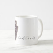 Lila Mond Sterne Tarot Karten Kaffeetasse (VorderseiteRechts)