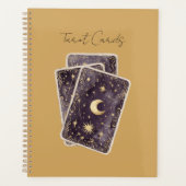 Lila Mond Sterne Tarot Karten Planer (Vorderseite)