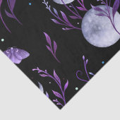 Lila Mond und Mond  Seidenpapier (Detail)