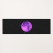 Lila Mond - Weltraumbahnhöfe Yogamatte (Rückseite (Horizontal))