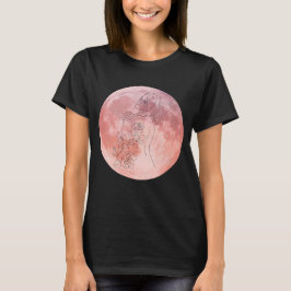 Lila Mondgöttinnen-Kunst T-Shirt