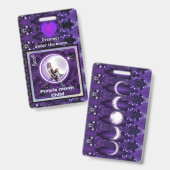 Lila Mondkind Ausweis (Vorder- & Rückseite)