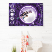 Lila Mondkind Banner (InSitu)