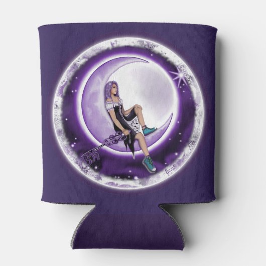 Lila Mondkind Dosenkühler (Rückseite)