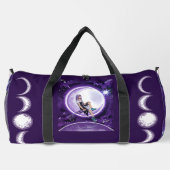 Lila Mondkind Duffle Bag (Rückseite)