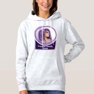 Lila Mondkind Hoodie