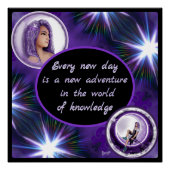 Lila Mondkind Poster (Vorderseite)