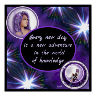 Lila Mondkind Poster
