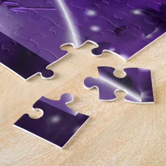 Lila Mondkinderpuzzle Puzzle (Seite)