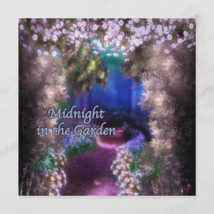 Lila Mondschein-Abschlussball-Einladungen Einladung