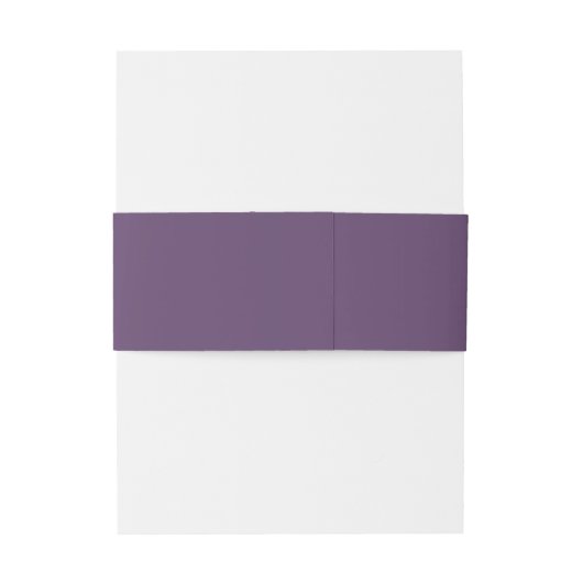 Lila Mongram-Einladung Bauchband Einladungsbanderole (Rückseitenbeispiel)