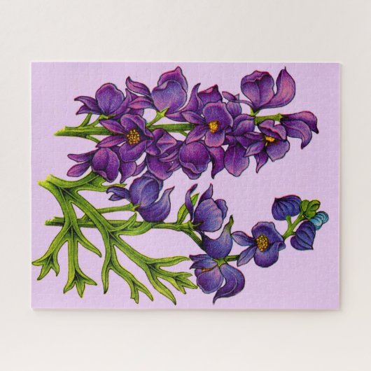 lila Monkshoods Puzzle (Horizontal)