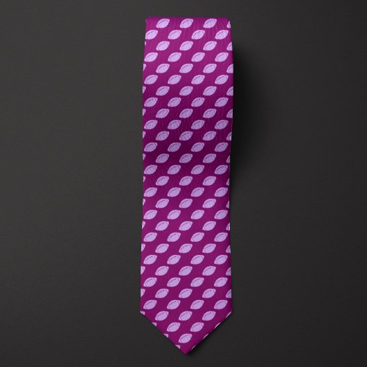 Lila monochromatischer Fußball Krawatte