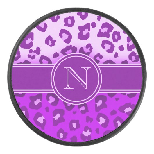 Lila Monografie Eishockey Puck (Vorderseite)