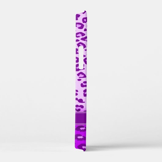 Lila Monografie von Leopard Case-Mate iPhone Hülle (Rückseite / Rechts)