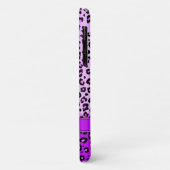 Lila Monografie von Leopard Case-Mate iPhone Hülle (Hinten/Links)