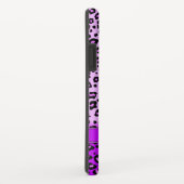 Lila Monografie von Leopard Case-Mate iPhone Hülle (Hinten/Rechts)