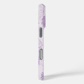 Lila Monogramm-Elegant Case-Mate iPhone Hülle (Rückseite / Rechts)