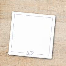 Lila Monogramm-Grundinitialen