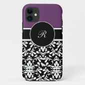 Lila Monogramm iPhone 5 Hüllen (Rückseite)