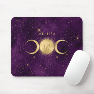 Lila Monogramm Mousepad