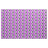 Lila Monogramm-Muster des Fußball-Balls Stoff (Yard (91,4 cm))