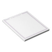 Lila Monogramm Notizblock (angewinkelt)