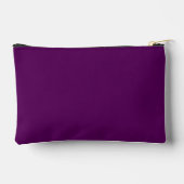 Lila Monogramm Personalisiert Zubehörtasche (Rückseite)
