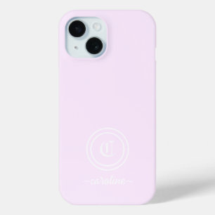 Lila Monogramm und Name Telefon Ca Case-Mate iPhone Hülle