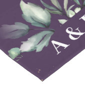 Lila Monographie Mittelgroßer Tischläufer (Ecke)