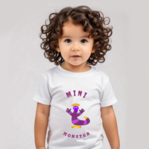 Lila Monster Baby T-shirt
