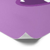 Lila Monster-Face-Poster drucken Poster (Ecke)